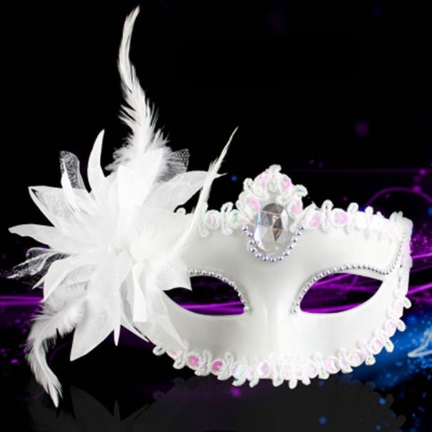 Halloween Lily Princess Mask Venice Party Masquerade Ball Show Holiday Celebration Half Face Mask_voghion.com