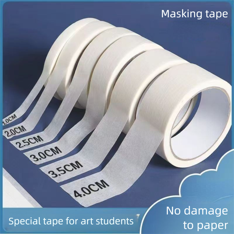 Masking Tape Kunststudenten, beschreibbar, rückstandsfrei, von Hand abreißbar, spurlos, geeignet für Dekoration, Nahtabdeckung_voghion.com