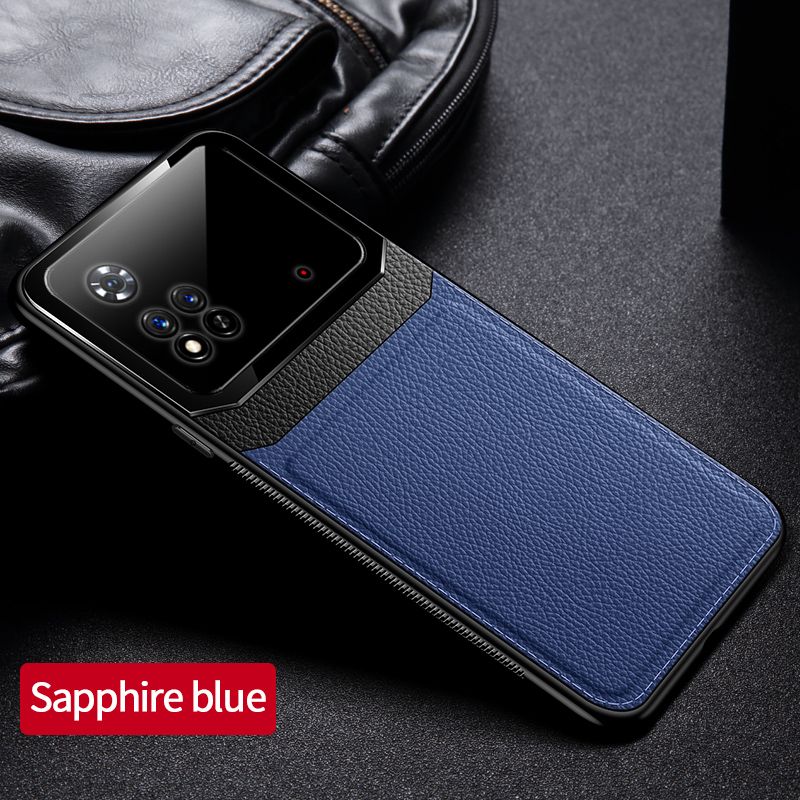 Ledertasche für Xiaomi Mi POCO M4 Pro M3 X3 NFC Pro Cover Luxus Plexiglas Stoßfeste weiche Silikonkanten Harte Rückseite Sh_voghion.com