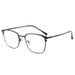 Metal Casual Business Eyeglass Frame Eyebrow Non-Magnetic Titanium Alloy Myopia Anti-Blue Light Flat Glasses_voghion.com