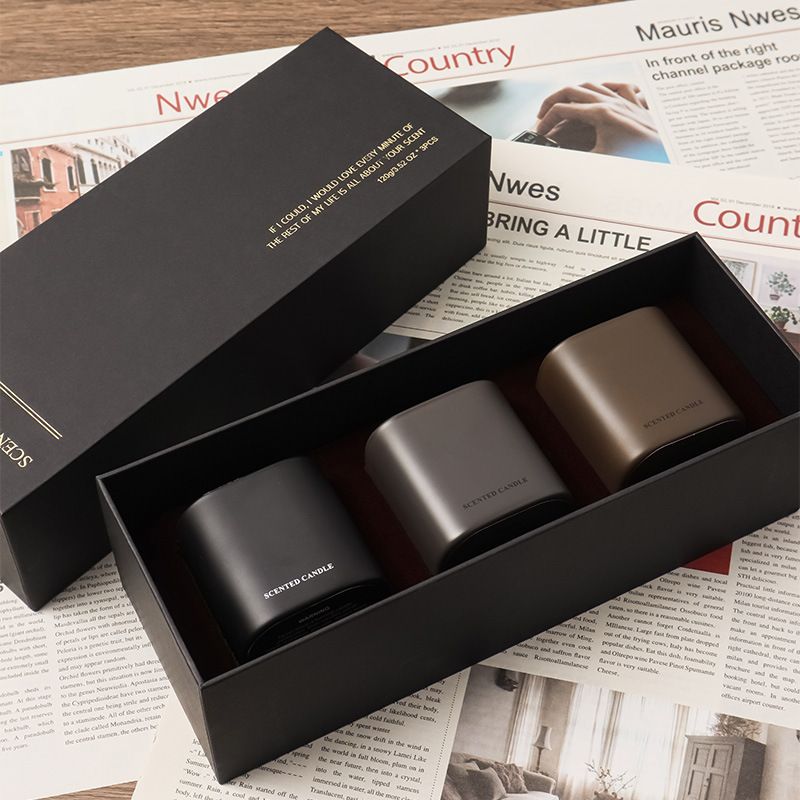 Candela profumata all'incenso, candele di cera di soia di lusso in elegante scatola, regalo perfetto per compleanni, matrimoni e inaugurazione della casa._voghion.com