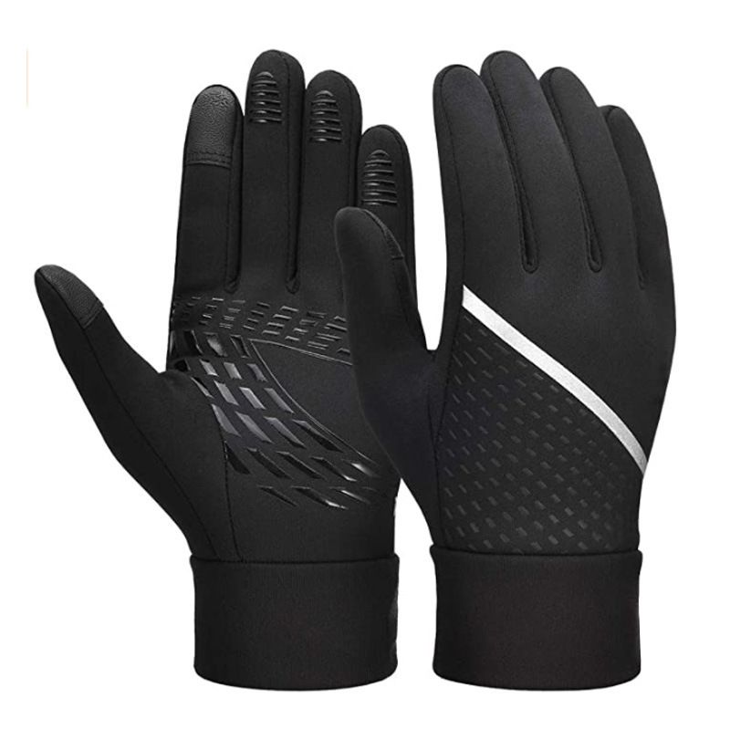 Sports Gloves Skiing Cycling Motorcycle Hiking Windproof Warm Fleece Touch Screen Non-slip Children's Cycling Gloves_voghion.com
