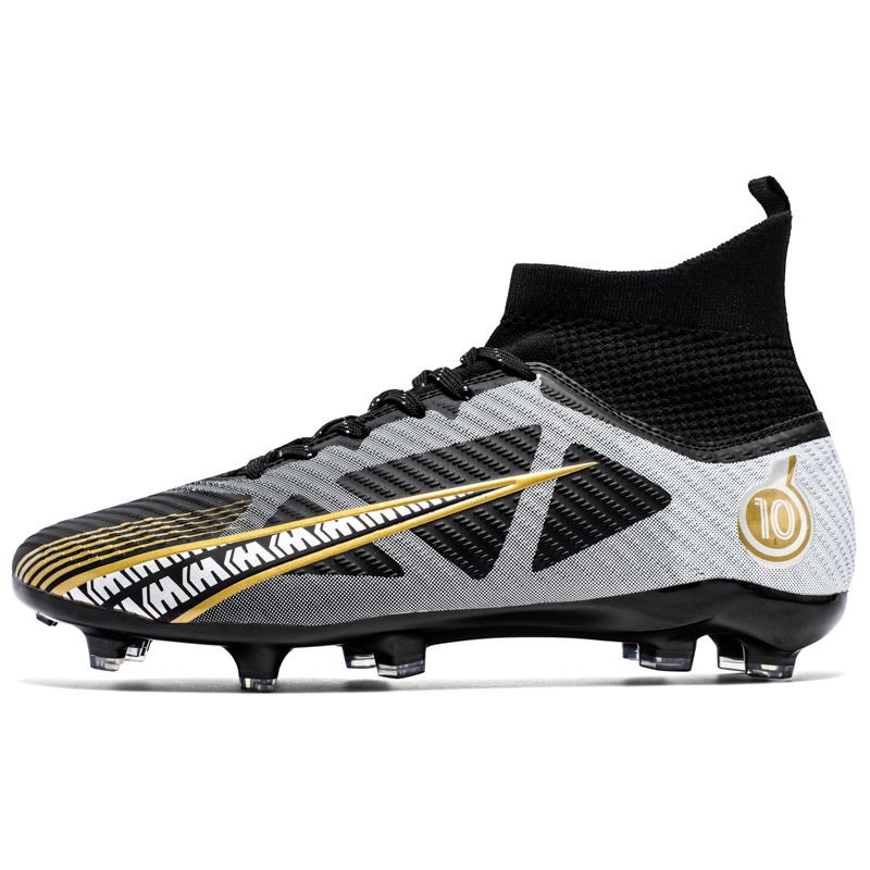 Football shoes High top tf broken lawn AG nails youth students boys and girls game training sneakers for children_voghion.com