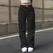 Women's Clothing Casual Overalls Trendy Wide Leg Pants Quick Drying Straight Pants_voghion.com