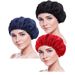 Foreign Trade Women's Satin Lace Sleep Cap Hair Care Solid Color Chemotherapy Home Hat Cross-Border Exclusive_voghion.com