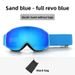 Children's Ski Snow Goggles Double Layer Anti-Fog Column Surface Mountaineering Glasses Outdoor Equipment_voghion.com