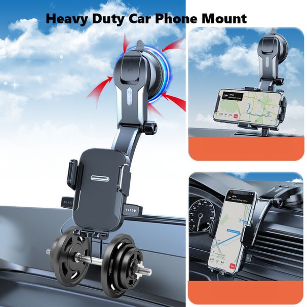 Universal Car Mobile Phone Holder 360° Windscreen Dashboard GPS Stand Cradle UK_voghion.com