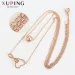 Hängsmycken Halsband Xuping Vintage Temperament Dam Enkelhet Stil Roséguldfärg För Kvinna Fina Födelsedagspresenter_voghion.com
