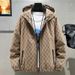 Light luxury clothing, fat spring men's casual jacket, hooded loose fitting large top trend Men_voghion.com