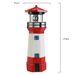 Solar LED Rotating Lighthouse Lamp - Waterproof Resin Outdoor Decor For Garden & Camping, 360° Beacon Effect, Auto Dusk-to-Dawn Sensor_voghion.com