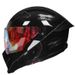 3C-Certified Full-Face Motorcycle Helmet – Dual Visor (Clear/Tinted/Chrome), ABS Shell, 8 Colorways & 4 Sizes For Urban Commuters_voghion.com