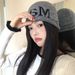 Cappello di lana lavorato a maglia di personalità di nicchia della versione coreana di celebrità di Internet, stile di strada, autunno inverno, alla moda_voghion.com