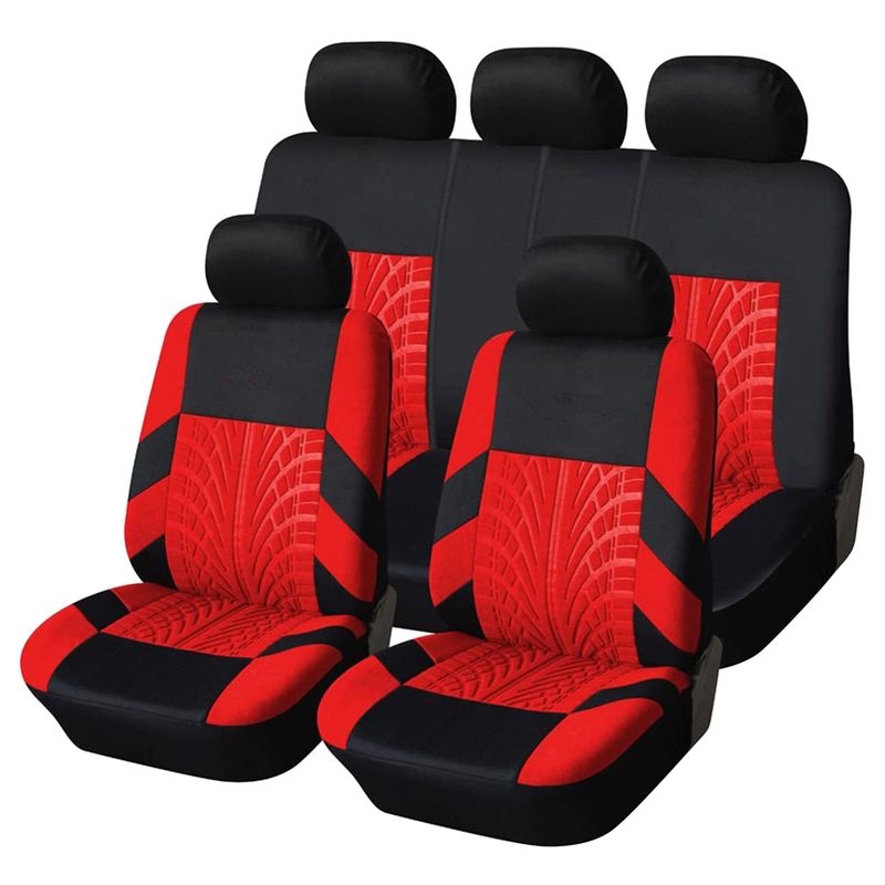Fuzhongfu 9 ks Sada autopotahů Pohodlné sezení Polyester Přední Zadní Univerzální Potahy Autosedaček Kompletní sada pro automobilové SUV Minivan_voghion.com