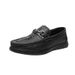Business Casual Leather For Men, Crocodile Pattern, Youth Trendy Flat Driving Slip-On All-Season Single Shoes, Cowhide_voghion.com