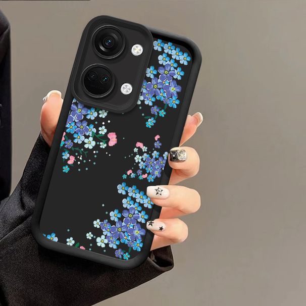 Rustikale kleine Blume für OnePlus Nord N30 12 11 8T 4 Nor D CE3 4 Lite 12R 11R 10R CE 5G N Ord2 Schwarze weiche Silikon-Telefonhülle_voghion.com