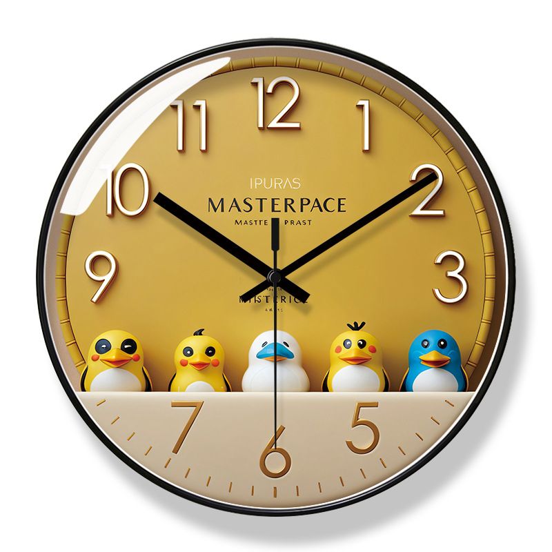 Yipula 7297 Creative Cute Simple Living Home Fashion Children's Room Bedroom Sweep Second Wall Clock_voghion.com
