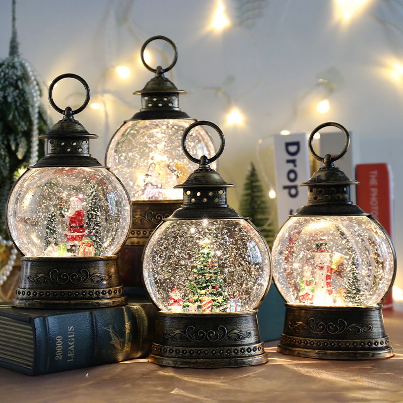 Weihnachtsdekoration Windlaterne Spieluhr Kristallkugel alter Mann Weihnachtsbaum Licht Ornamente Weihnachtsgeschenk_voghion.com