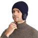 Nuovo unisex Aggiungi cappello lavorato a maglia invernale foderato in pelliccia con paraorecchie Cappelli a cuffia alla moda per uomo Donna Classico da esterno Mantieni caldo il berretto_voghion.com