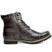 HPIOPL Cross-border 3009 Ritter Metall Doppelreißverschluss Ritterstiefel Herren Lederstiefel Bikerstiefel 48 Übergröße_voghion.com