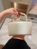 Borsa da sera per donna con fiori bianchi, perle artificiali, regalo per banchetti e feste, da tenere in mano, 250225l_voghion.com