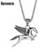 Herren Unisex Halskette mit Anhänger „Fliegendes Pferd“ mit Pegasus-Anhänger, Amulett, Edelstahl, Punk, Retro, Vintage, cooles Vatertagsgeschenk für Papa_voghion.com