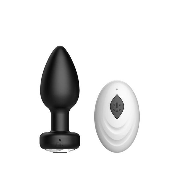 Vibratore anale con telecomando Butt Plug Massaggiatore per la prostata Masturbatore femminile Giocattoli sessuali per adulti per donne Uomini Gay_voghion.com