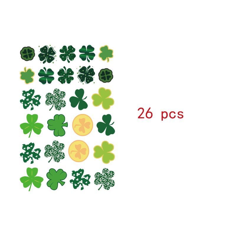 Irish Festival Clover Static Window Stickers St Patrick's Day Decoration_voghion.com