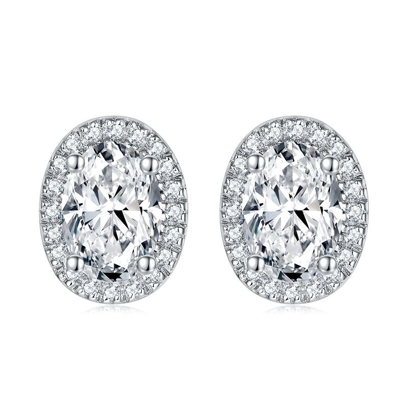 Ohrringe S925 Sterling Silber Ohrringe Oval Farbige Edelstein Ohrringe Für Frauen High-End Großhandel Zwölf Geburtstag Stein Ohrringe_voghion.com
