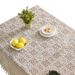 Vintage Crochet Tablecloth – 41% Polyester 59% Cotton Blend, Rectangular Lace Cover With Geometric Diamond Pattern (Multiple Sizes & Colors)_voghion.com