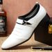 Men's Fashionable Low-Cut Business Casual Shoes – Pointed Toe PU Leather Oxfords With Soft Rubber Sole For Office & Daily Wear Large Size Trendy_voghion.com