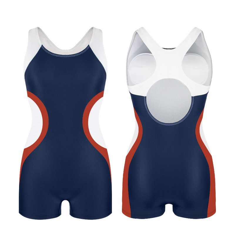 Plus-size badkleding voor dames – hoge dekking, afslankend, snel drogend polyester voor surfen en zwemmen (L-3XL)_voghion.com