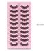 10 Pairs European - American False Eyelashes DD Curl, Dense & One - Piece Russian Curl For 3D Eye Look Create Charming Western - Style Makeup_voghion.com