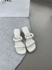 2024 Spring and Autumn Season New Women's Simple High Cool Drag Korean Edition Casual Leaky Toe Thick Heel with One_voghion.com
