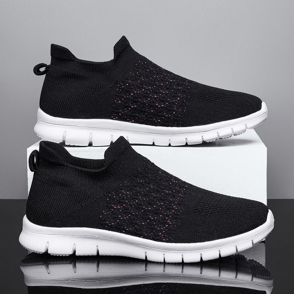 Scarpe da ginnastica traspiranti da donna taglie forti 2024, slip-on e comode_voghion.com