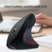 Rechargeable Vertical Wireless Silent Upright Computer Accessories Optical Bluetooth Mouse Laptop_voghion.com