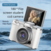 Fotocamera CCD digitale mirrorless ad alta definizione con schermo ribaltabile per studenti principianti_voghion.com