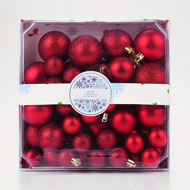 Cross-border Popular Spot Christmas Decorative Ball 44pcs Set Christmas Decoration Christmas Tree Decoration Pendant Manufacturer_voghion.com