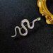 New style niche design snake brooch retro fashion simple all match snake clothing pin accessories anti exposure_voghion.com