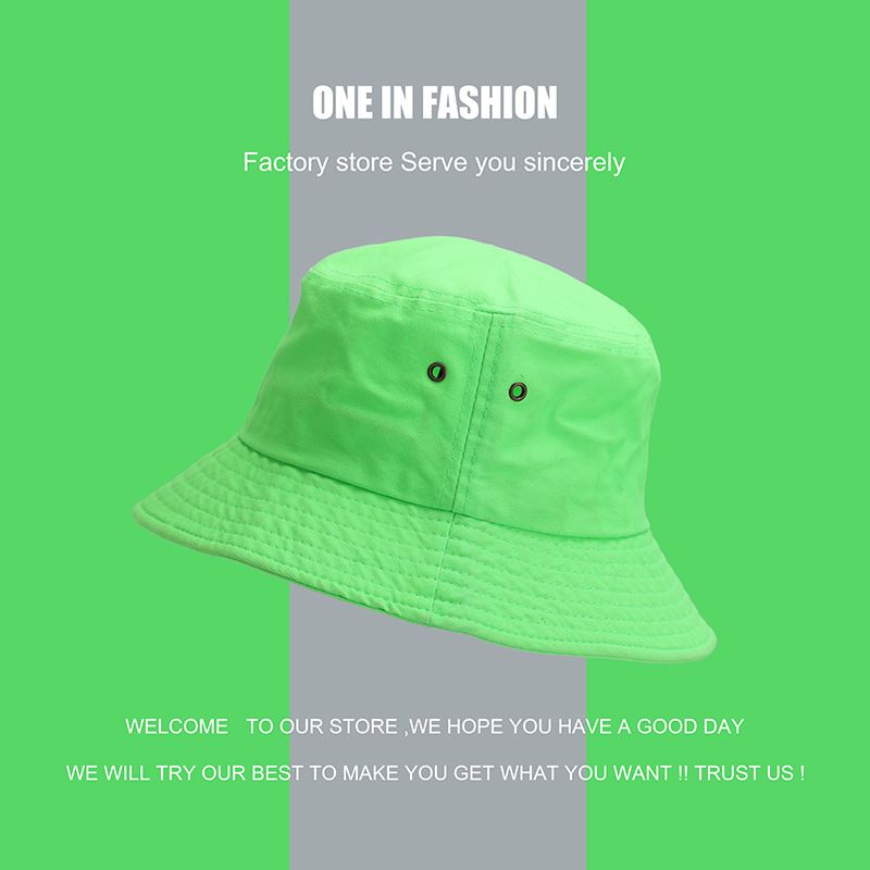Fluorescerende vissershoed voor kinderen, lente- en zomermode, groene zonnebrandcrème, zonnescherm, straatwastafelhoed, veelzijdig, heren_voghion.com