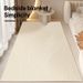 Japanese Style Wabi Sabi Style Carpet Bedroom Crystal Velvet Floor Mat Bedside High Grade Balcony Mat Bay Window Mat Cream Style_voghion.com