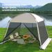 Outdoor Tent Canopy Integrated Sunshade Rainproof Sunscreen Pavilion Camping Mosquito Net_voghion.com