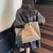 Large Capacity Canvas For Women Summer Versatile 2025 New Casual Shoulder Textured College Student Class Tote Bag_voghion.com
