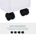 HOMCOM Slim Bathroom Storage Cabinet Narrow With Shelf 2 Drawers 4 Casters Floor Organizer White_voghion.com
