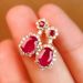Designer Style Medieval Earrings Light Luxury Ruby Earrings Women's Retro Palace Style Exquisite Red Diamond Earrings_voghion.com