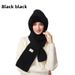 New Knitted Autumn Winter Women's Korean Style Cute Plush One-piece Outdoor Fleece-lined Warm Scarf Pullover Hat_voghion.com