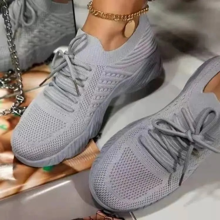 Mesh Atmungsaktive Frauen Casual Lace-up Vulkanisierte Damen Plattform Turnschuhe Weibliche Schuhe Plus Größe Zapatos De Mujer_voghion.com