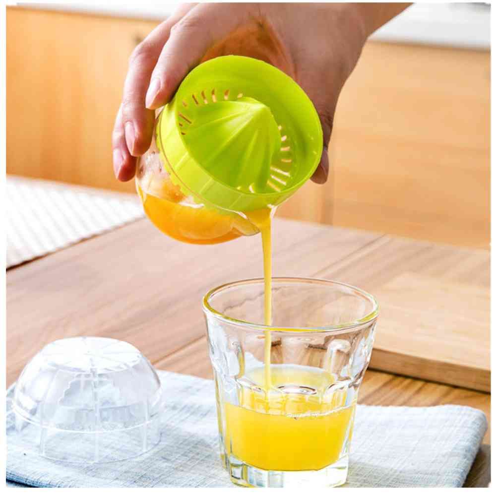 Lot de 3 mini presse-agrumes manuels en plastique pour oranges et citrons._voghion.com