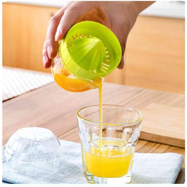 Lot de 3 mini presse-agrumes manuels en plastique pour oranges et citrons._voghion.com