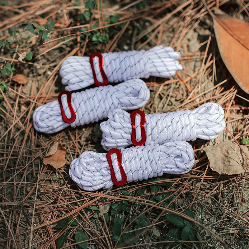 Outdoor camping tent reflective umbrella white binding sky canopy windproof rope, wind rope buckle_voghion.com