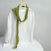 Sciarpa lunga e stretta in seta Ramie plissettata, versatile e scaldacollo Mori Girl_voghion.com